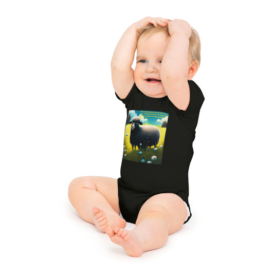 The Onesies featuring a picture of a sheep and the text of the nursery rhyme "Bah Bah Black Sheep" are more than just adorable outfits for your little one—they play a crucial role in early learning and development.